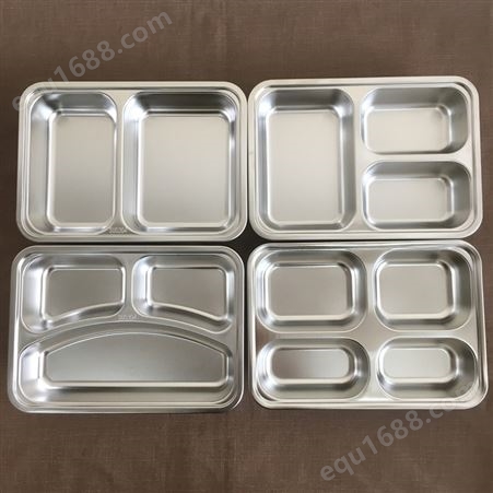 304不锈钢餐盒带盖二三四格便当盒学生中式加深儿童饭盒