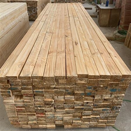 熏蒸木方 建筑支模工地工程用 白松 2米不易断裂 承重好 亿展木业